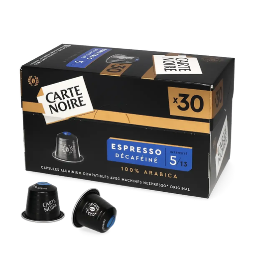 Capsules de Café Carte Noire Décaféiné, Compatibles Nespresso, 30 Capsules