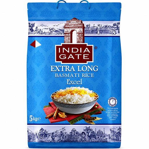 5 kg pack of Excel Extra Long basmati rice