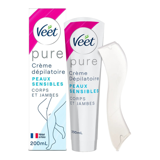 VEET Crème Dépilatoire Pure Peaux Sensibles