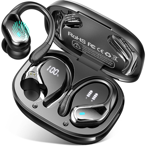 Rulefiss 75 Hours Hi-Fi Stereo Headphones Wireless Bluetooth