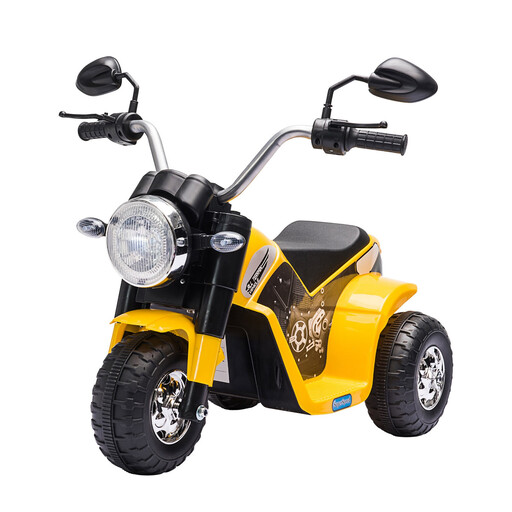 HOMCOM 6V Kids Electric Motorbike in Yellow