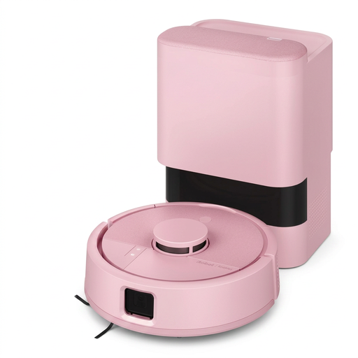 Pink iRobot Roomba Mini F155640 with docking station