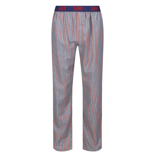 LEE PANT WOVEN HUDSON-GREY STRIPE WITH LEE LOGO WB-M