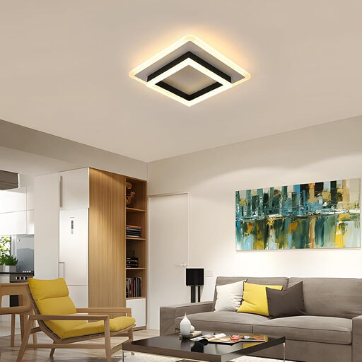 Pheashine 30W Square Acrylic Ceiling Light in Warm White