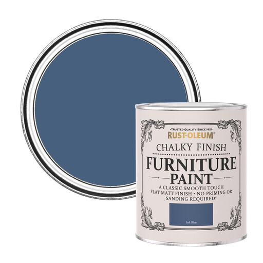 Rust-Oleum Chalky Furniture Paint Ink Blue 750Ml