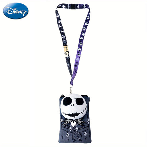 Jack Skellington Plush Lanyard Card Holder