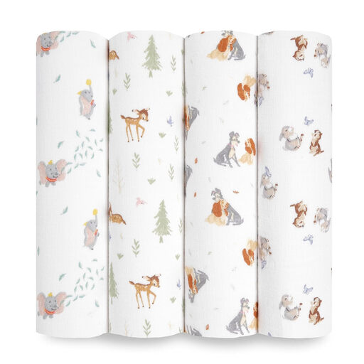 Aden + Anais Essentials Cotton Muslin Swaddles 4 Pack