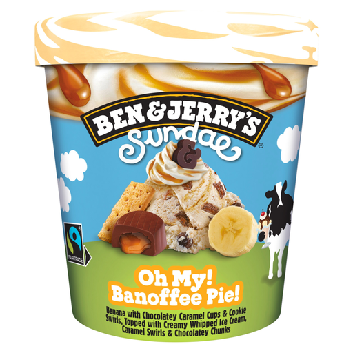 Ben & Jerry's Sundae Oh My Banoffee Pie 427ml