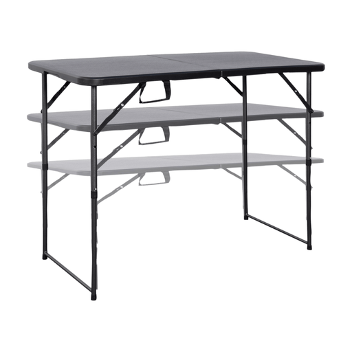 Practo Height adjustable foldable table 60 x 120cm