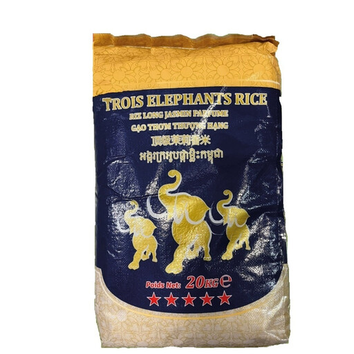 SAWAT-D Golden 3 Elephants Jasmine Rice 20 kg