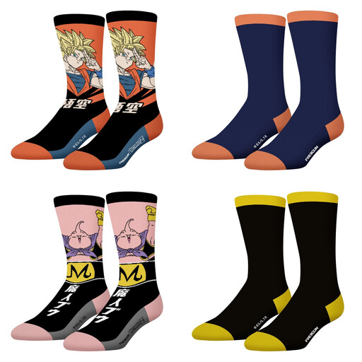 FREEGUN Men's Socks Dragon Ball Z 4 Pack