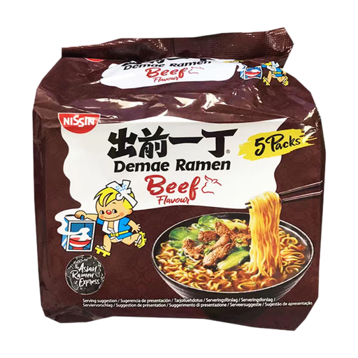 Nissin Demae Ramen Beef Multi-Pack 100g x 5 packs