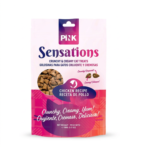 PINK Crunchy Crunch Cat Biscuits