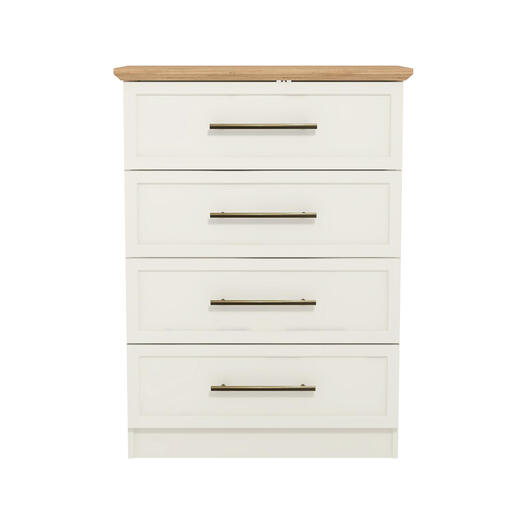 Galano Cleverton 7 Drawer Chest in Grey/Oak finish