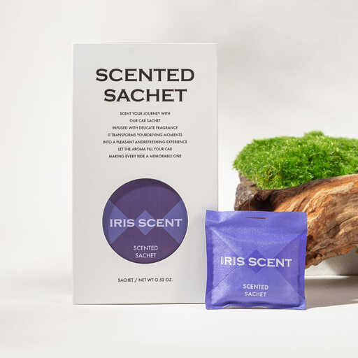 Zooly Car Scented Sachet Set - Iris Grass (Purple), 12G, 1 Set