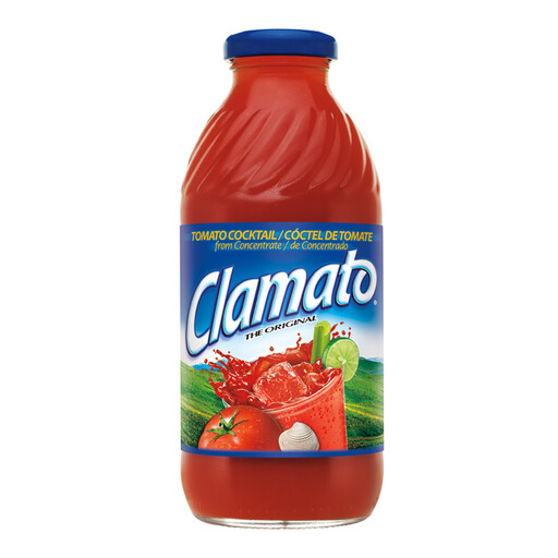 Clamato The Original Tomato Cocktail, 473ml glass bottle