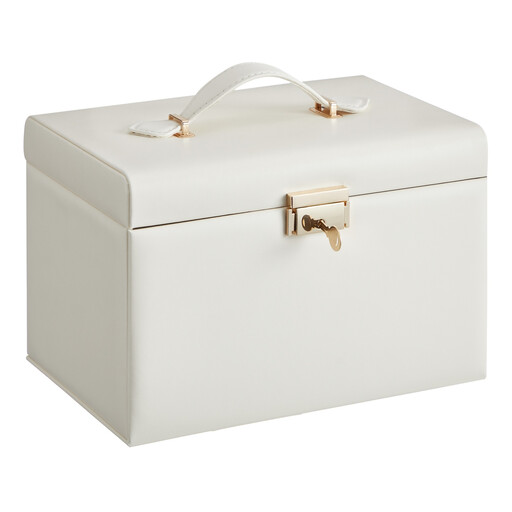 Ochama Jewellery Box 3 Layers, Jewellery Organiser with 2 Drawers, Jewellery Case with Portable Travel Case
