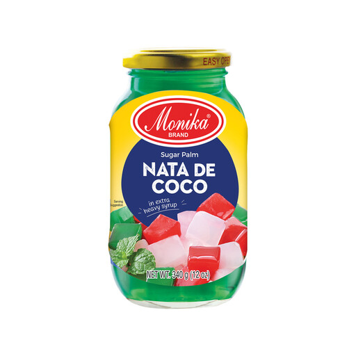 Monika Coconut Nata de Coco Green in extra Heavy Sirup 350g