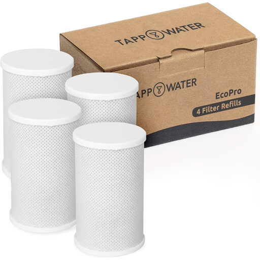 Tappwater EcoPro Refills, Set of 4 Water Filter Cartridges