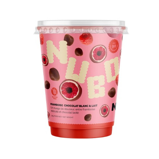 NUBO White & Milk Chocolate Covered Raspberries