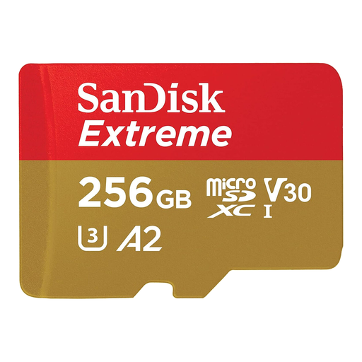 SANDISK Extreme microSDXC 256GB + SD Adapter