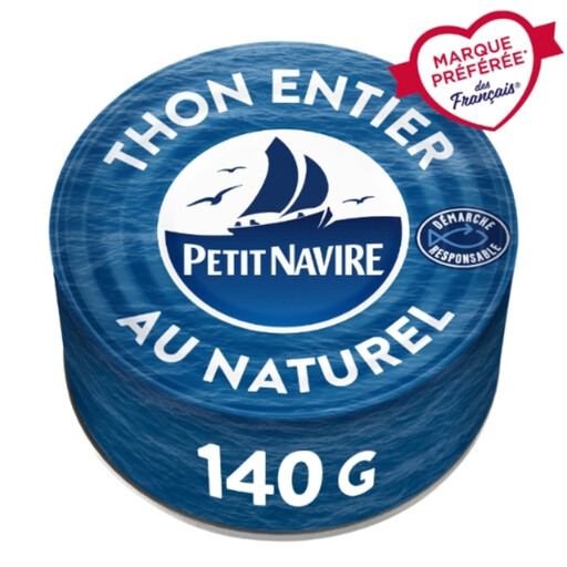 Petit Navire tuna in water, 140 g tin