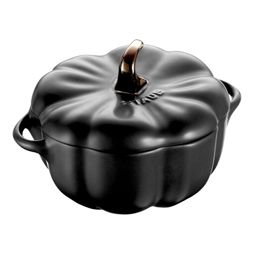 STAUB Ceramic Cocotte, 12 cm | Black | Pumpkin | Ceramic