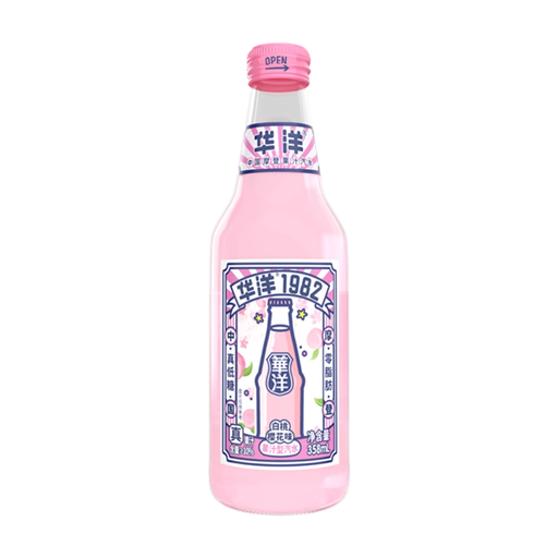 Huayang White Peach & Sakura Sparkling Fruit Drink