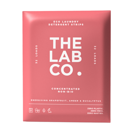 The Lab Co Energising Grapefruit Amber Laundry Detergent Strips 32 Loads