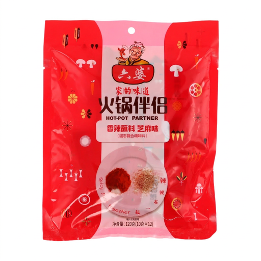 Liu Po Hot & Spicy Dipping Sauce, Sesame Flavor, 120g