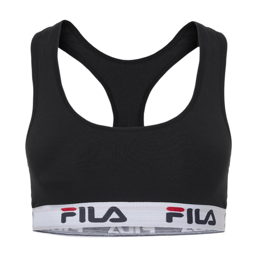 FILA black crop-top sports bra size M