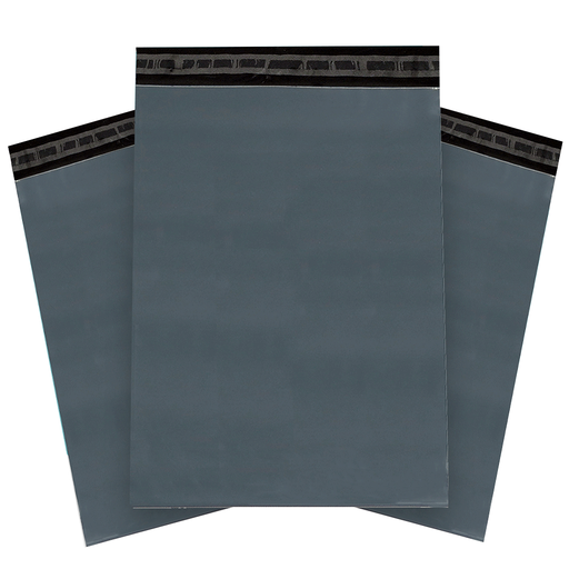 A pack of large grey Triplast mailing bags