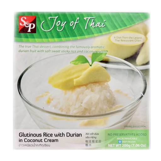 S&P Glutinous Rice W/ Durian in Coconut Cream