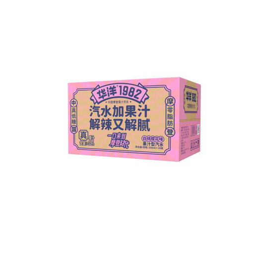 华洋 白桃樱花味果汁汽水