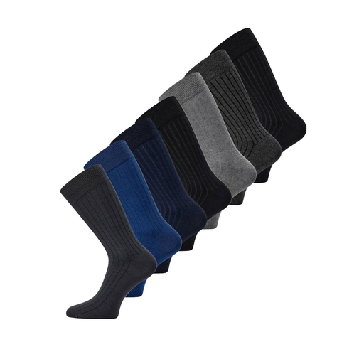 JBS 7-pack Ribbed Socks Bamboo Multicolor 45-48