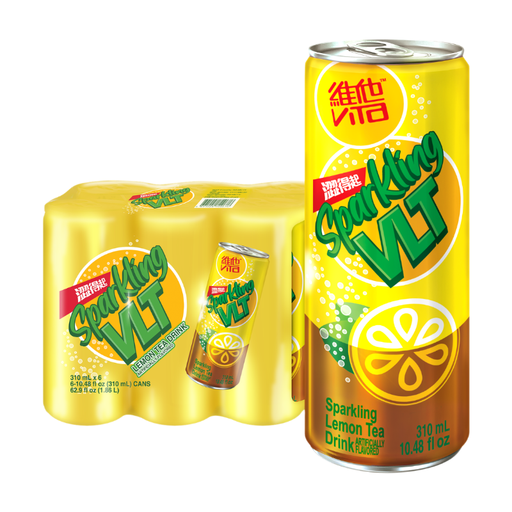 VITA SPARKLING LEMON TEA，6 罐装，每罐 310 ml