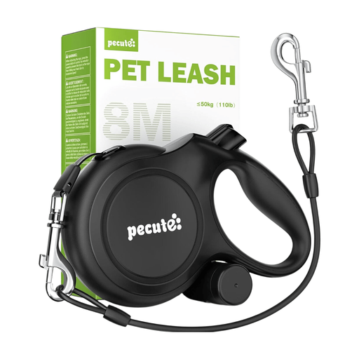 Pecute Instant-Control Series 8m Retractable Dog Leash with Steel Wire Rope