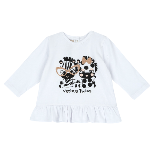 Chicco Tracksuit T-Shirt Long Sleeve 62 WHITE