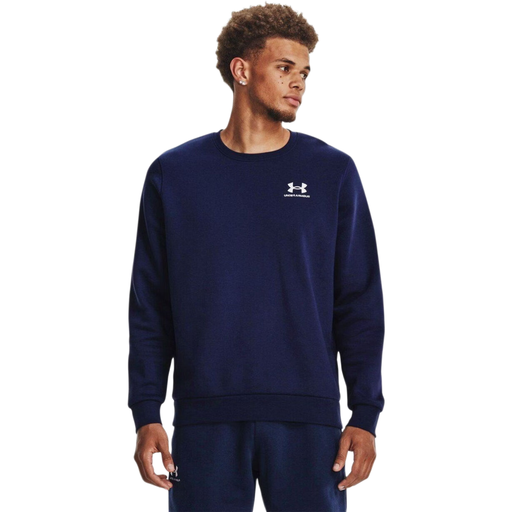 Under Armour Men’s Fleece Crew Navy-White Icon Fleece Collection L