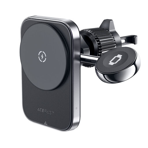 ACEFAST D18 15W Fast Wireless Charger Car Mount Holder - Black