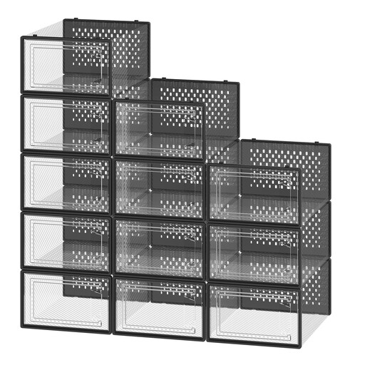 Ochama Set of 12 Stackable Sneaker Storage Boxes