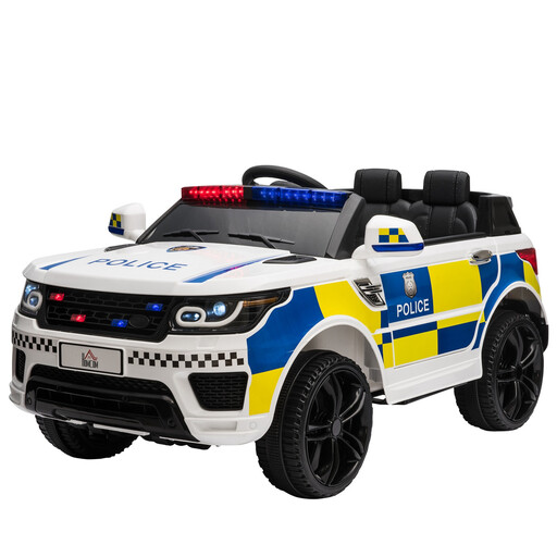 HOMCOM 12V Electric Police Car