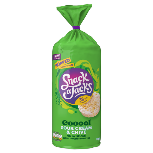 Snack a Jacks Jumbos Sour Cream & Chive 117g sharing bag