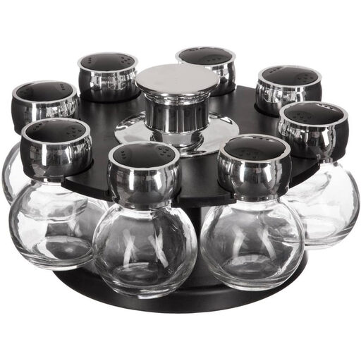 5five Revolving Spice Rack with 8 Glass Jars