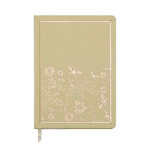 Jubiluu A5 Floral Fabric Hardcover Lined Notebook