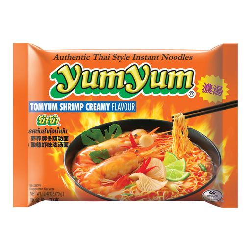 Yum Yum Instant Noodles Tom Yum Shrimp Creamy 70g