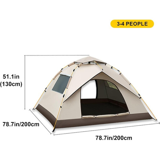 VXOYO Inflatable 2-4 Person Auto-Open Camping Tent
