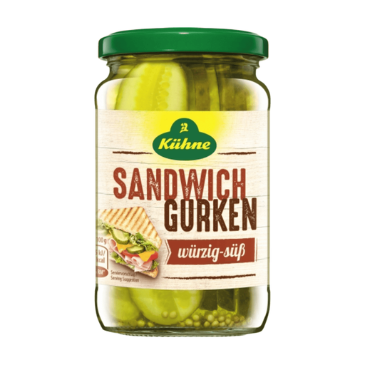 Kühne Sliced Sandwich Pickles 330g
