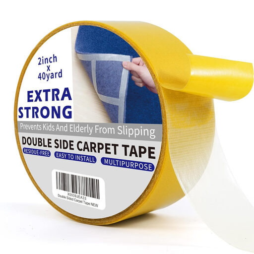 TAPEBEAR Heavy-Duty Double Side Carpet Tape, Repositionable