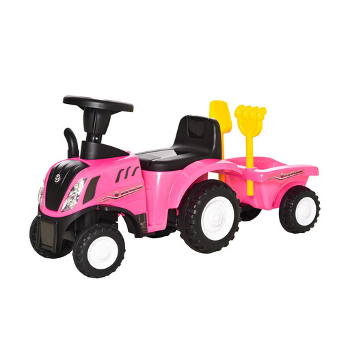 HOMCOM Ride On Tractor in Pink